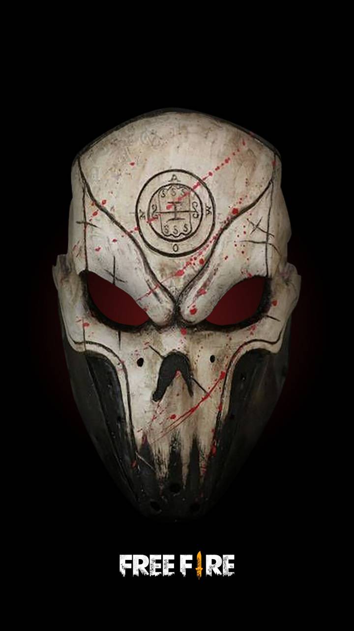 720x1280 free fire skull mask wallpaper