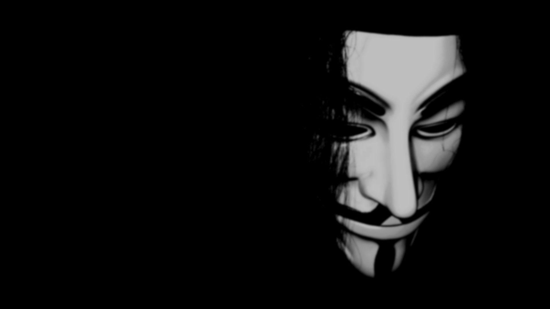 1920x1080 Anonymous Wallpaper Background Black Black