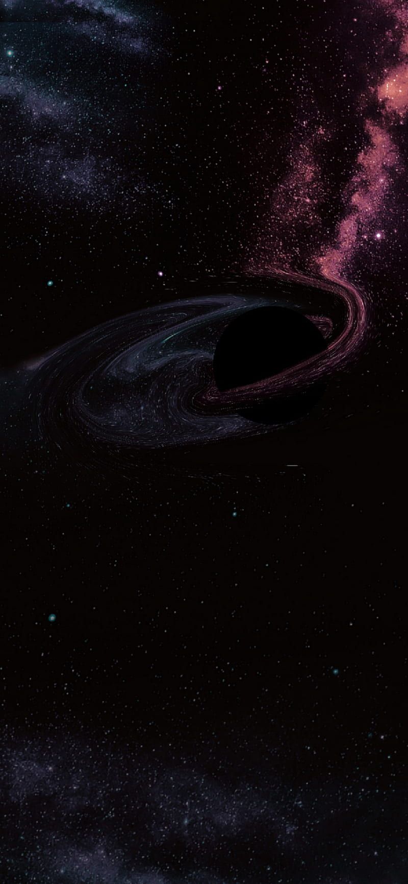 800x1731 Black Hole, dark, night, space, universe, HD phone wallpaper