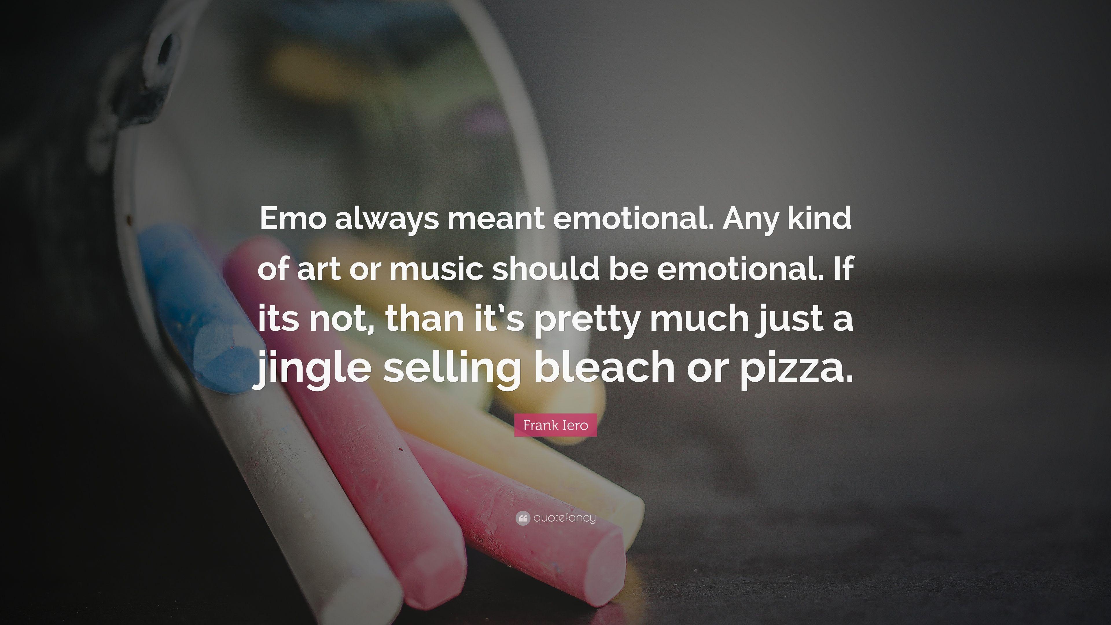 3840x2160 Frank Iero Trích dẫn: “Cảm xúc luôn có nghĩa là tình cảm.  Bất kỳ loại hình nghệ thuật hoặc