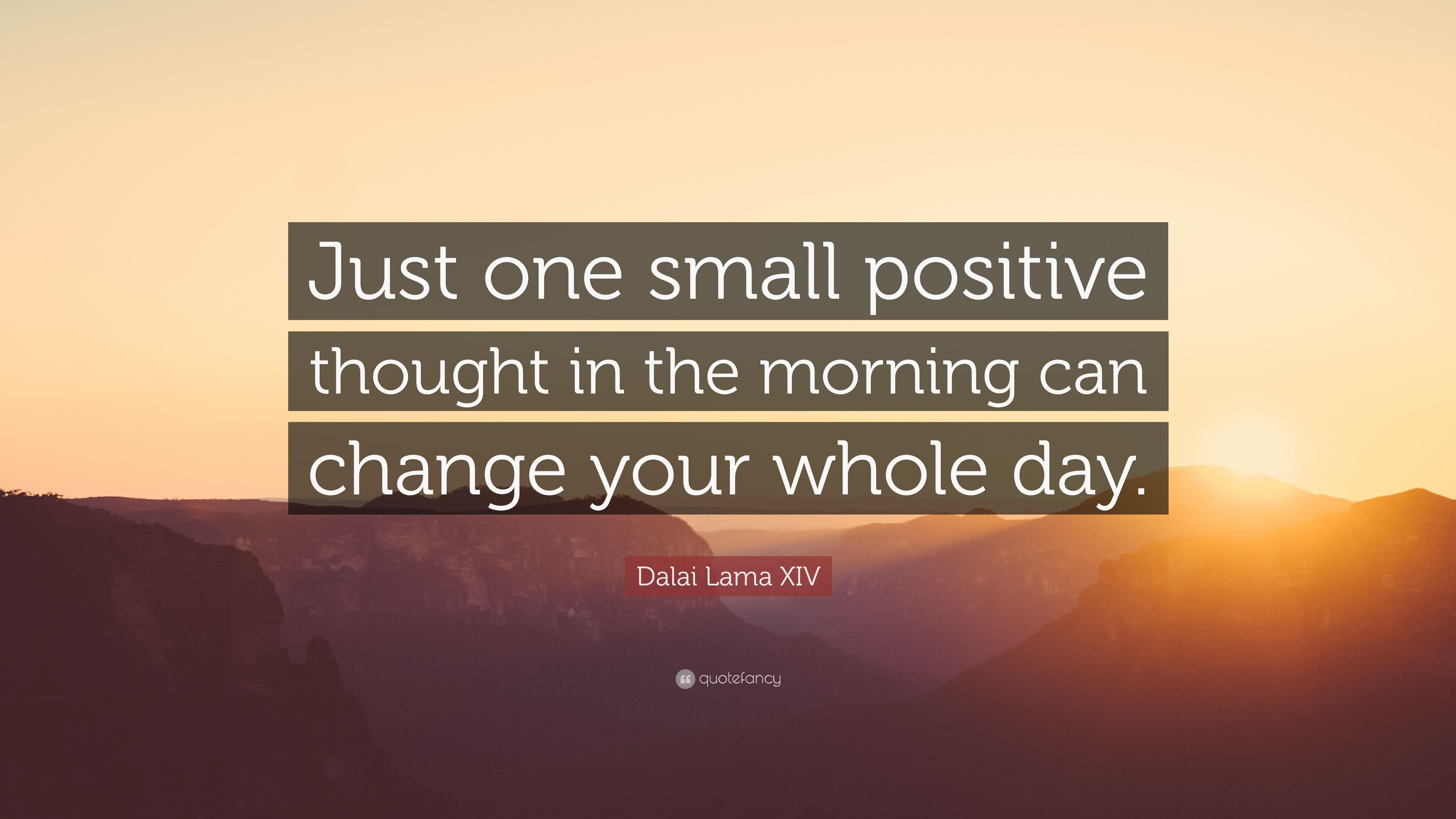 3840x2160 Dalai Lama XIV Quote: “Just one small positive thought in