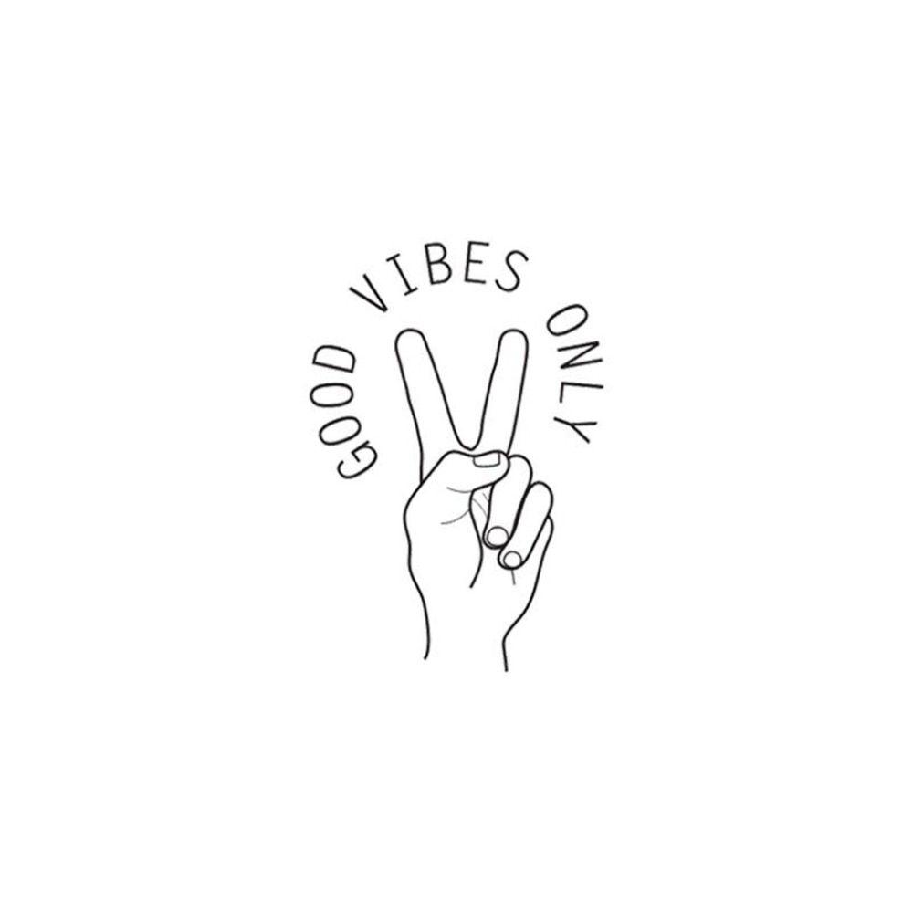 1000x1000 GOOD VIBES ONLY Home Decor Wall Sticker Decal Bedroom Door Vinyl