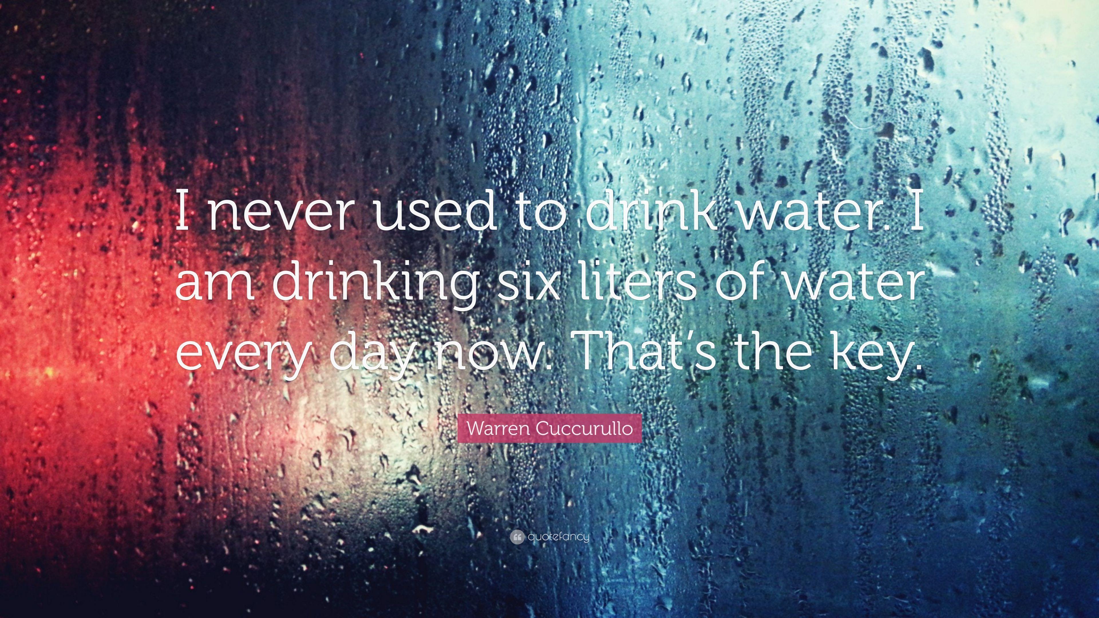 3840x2160 Warren Cuccurullo Quote: “I never used to drink water. I am