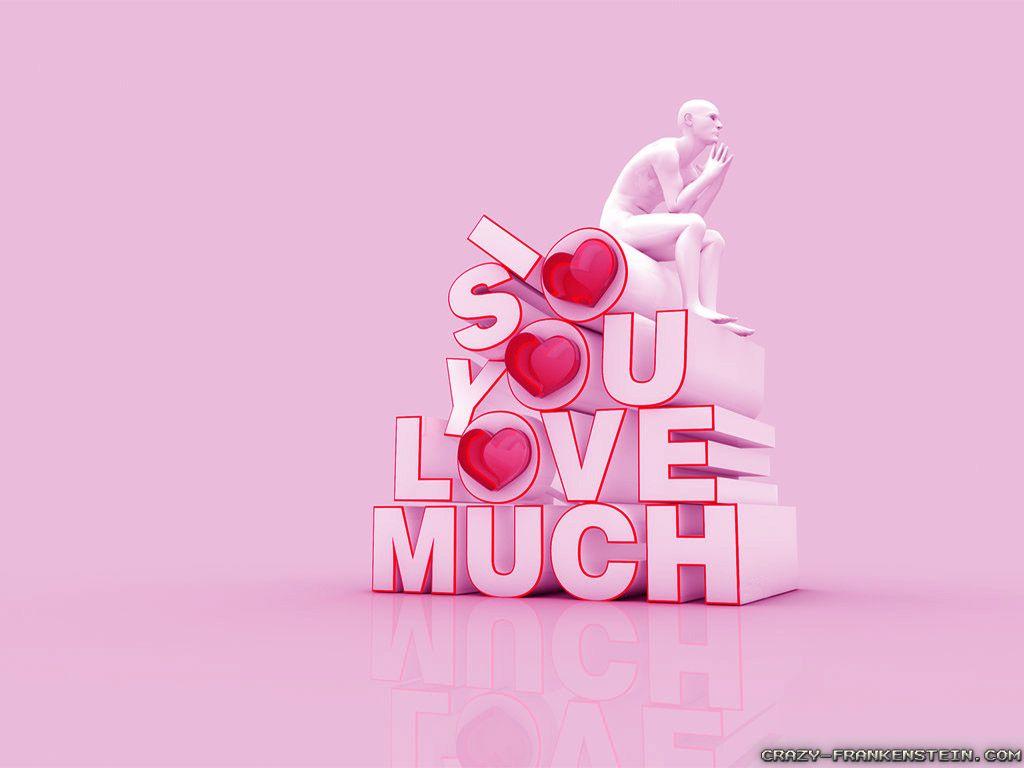 1024x768 Free download Wallpaper Thinking Love You So Much wallpaper