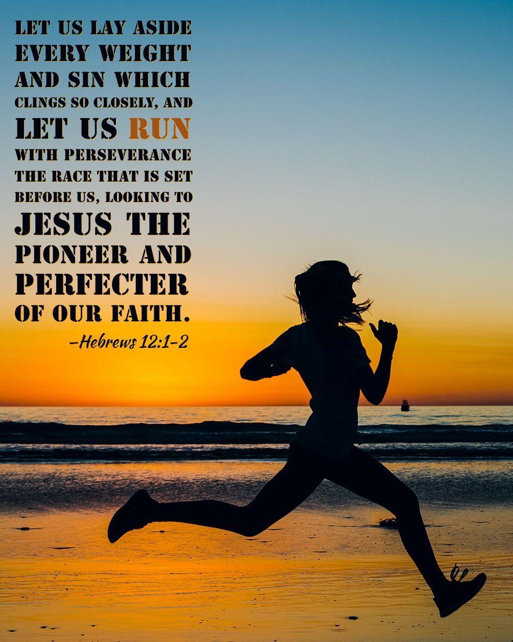 1004x1255 Run the Race Marathon Letter to the Hebrews Quote Wallpaper