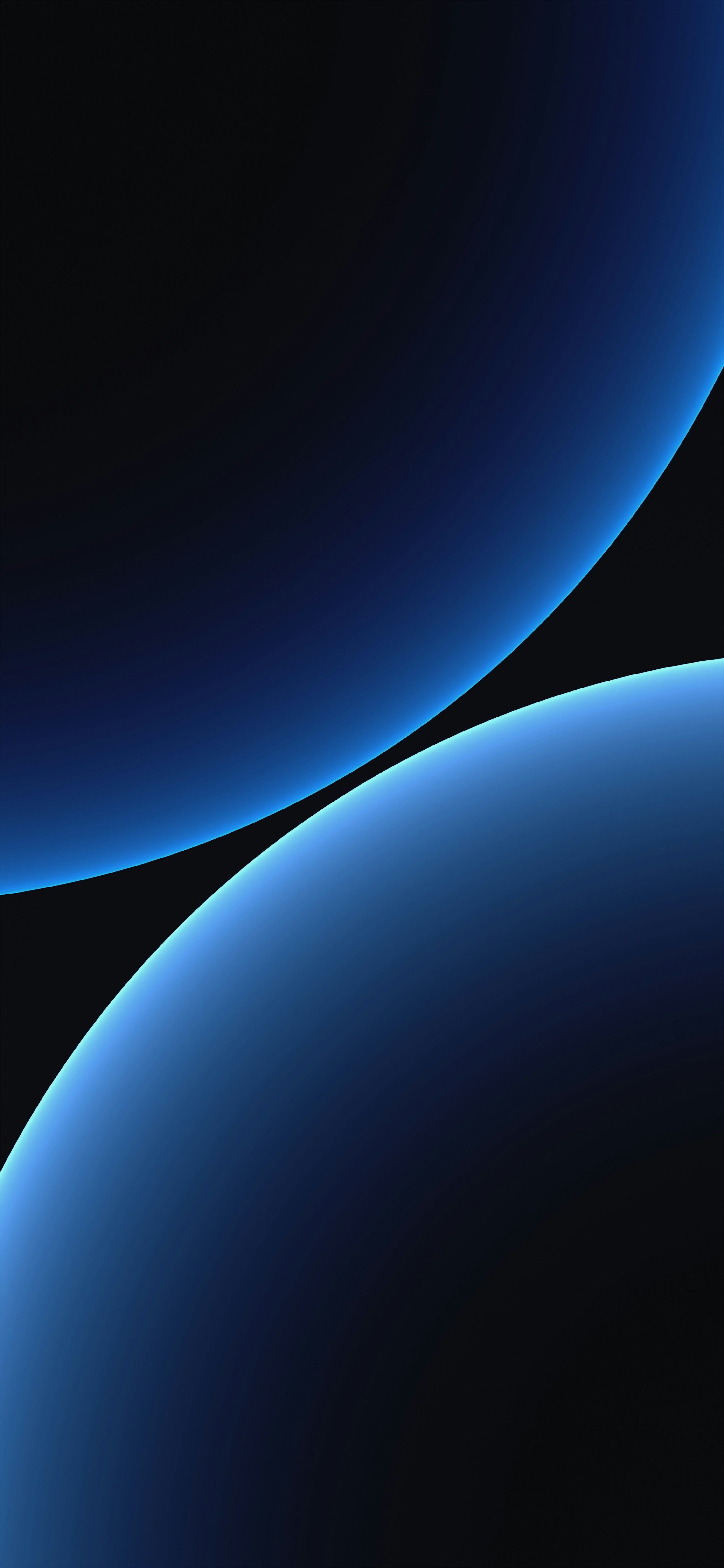3000x6493 A black background with a blue swirl photo