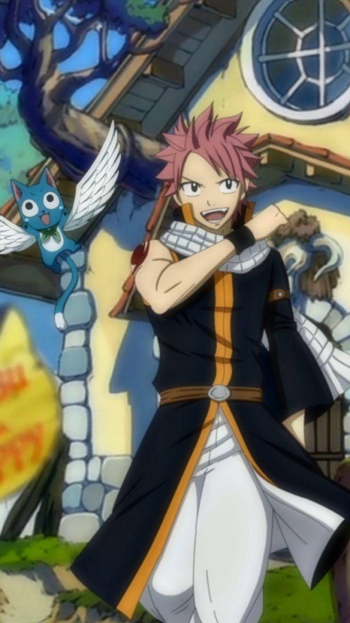 720x1280 Fairy Tail Natsu And Happy Wallpaper