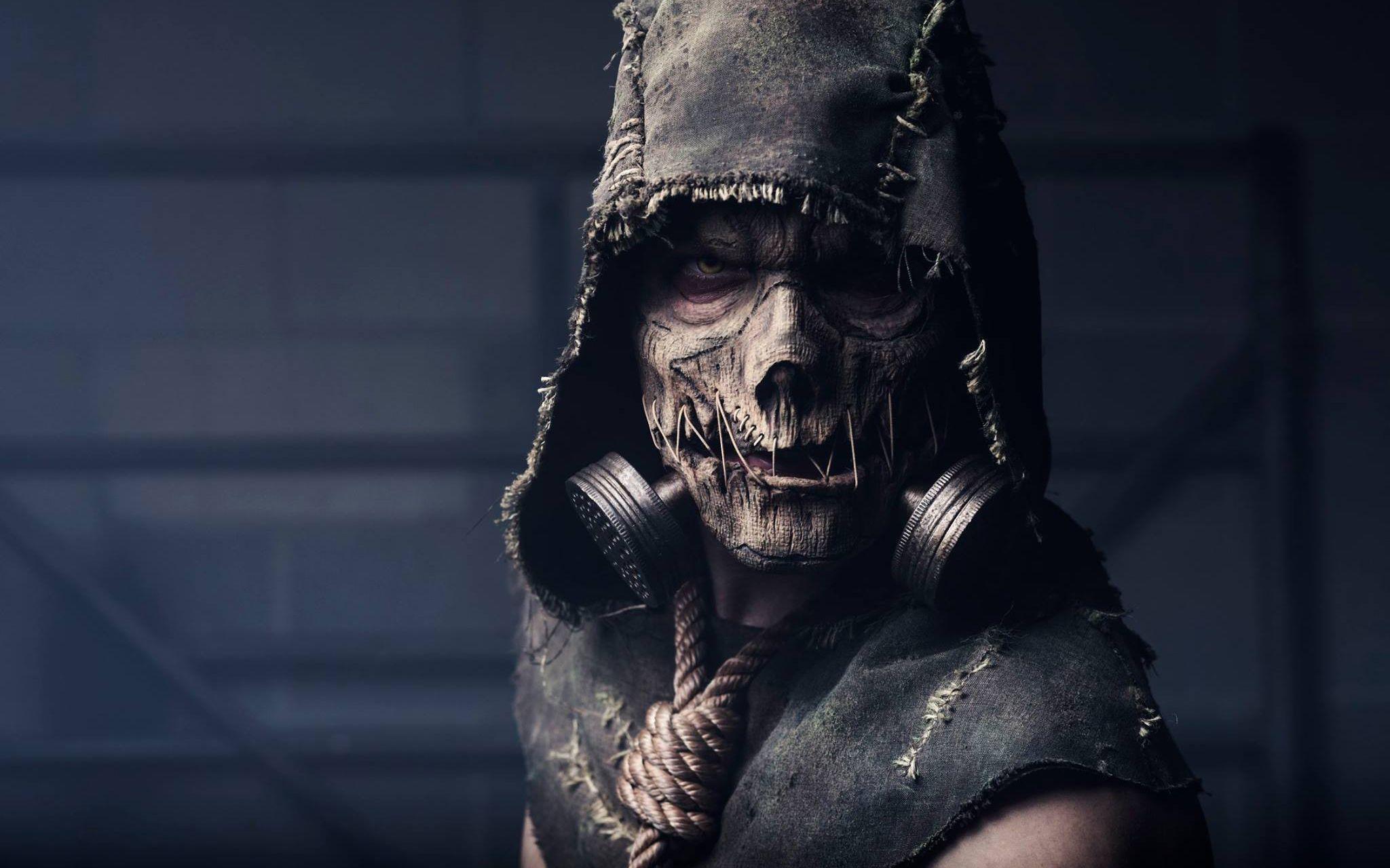 2048x1280 Scary Face Mask Inside Hood wallpaper. Best HD Wallpaper