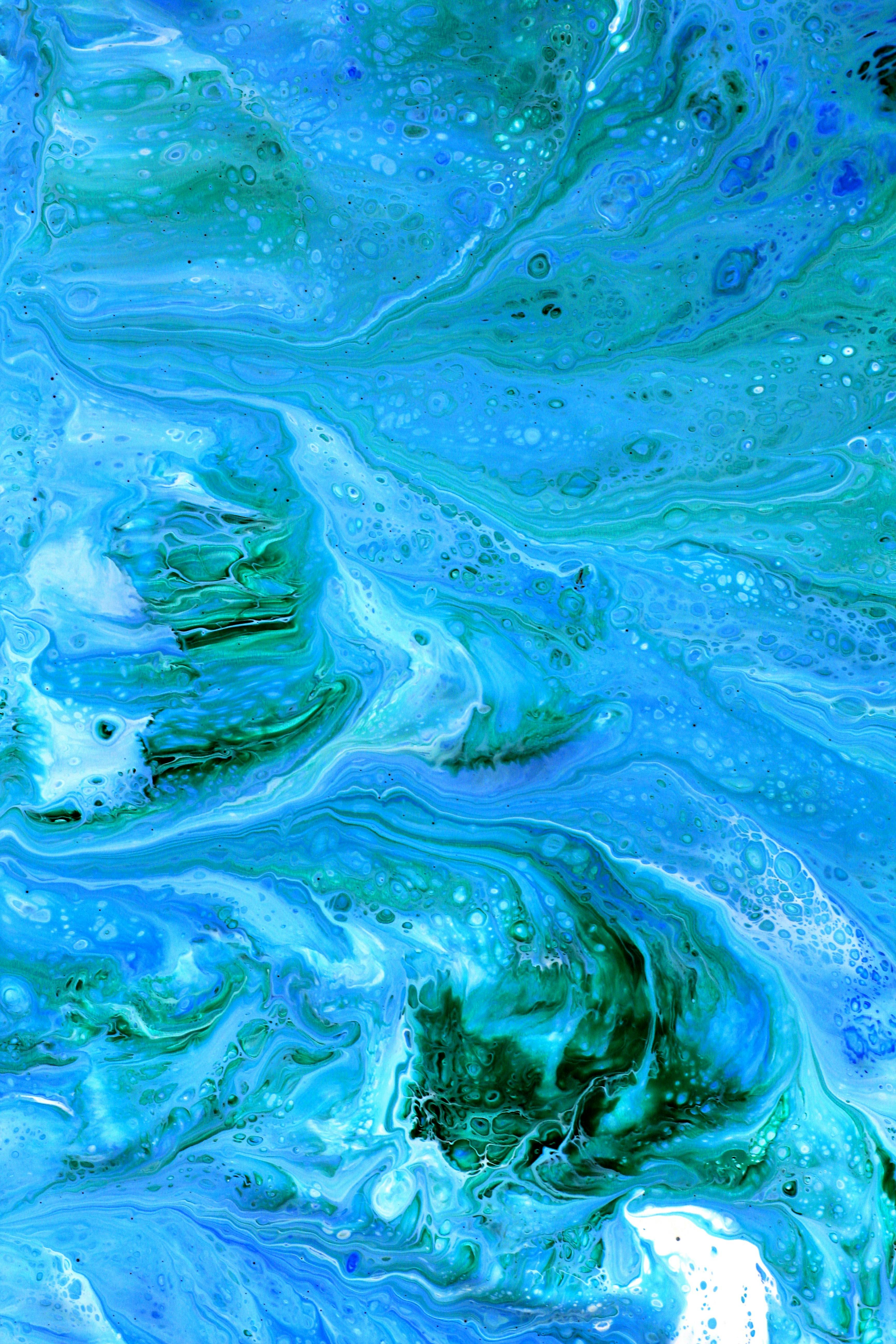 Blue Fluid Art Wallpapers - Top Free Blue Fluid Art Backgrounds ...