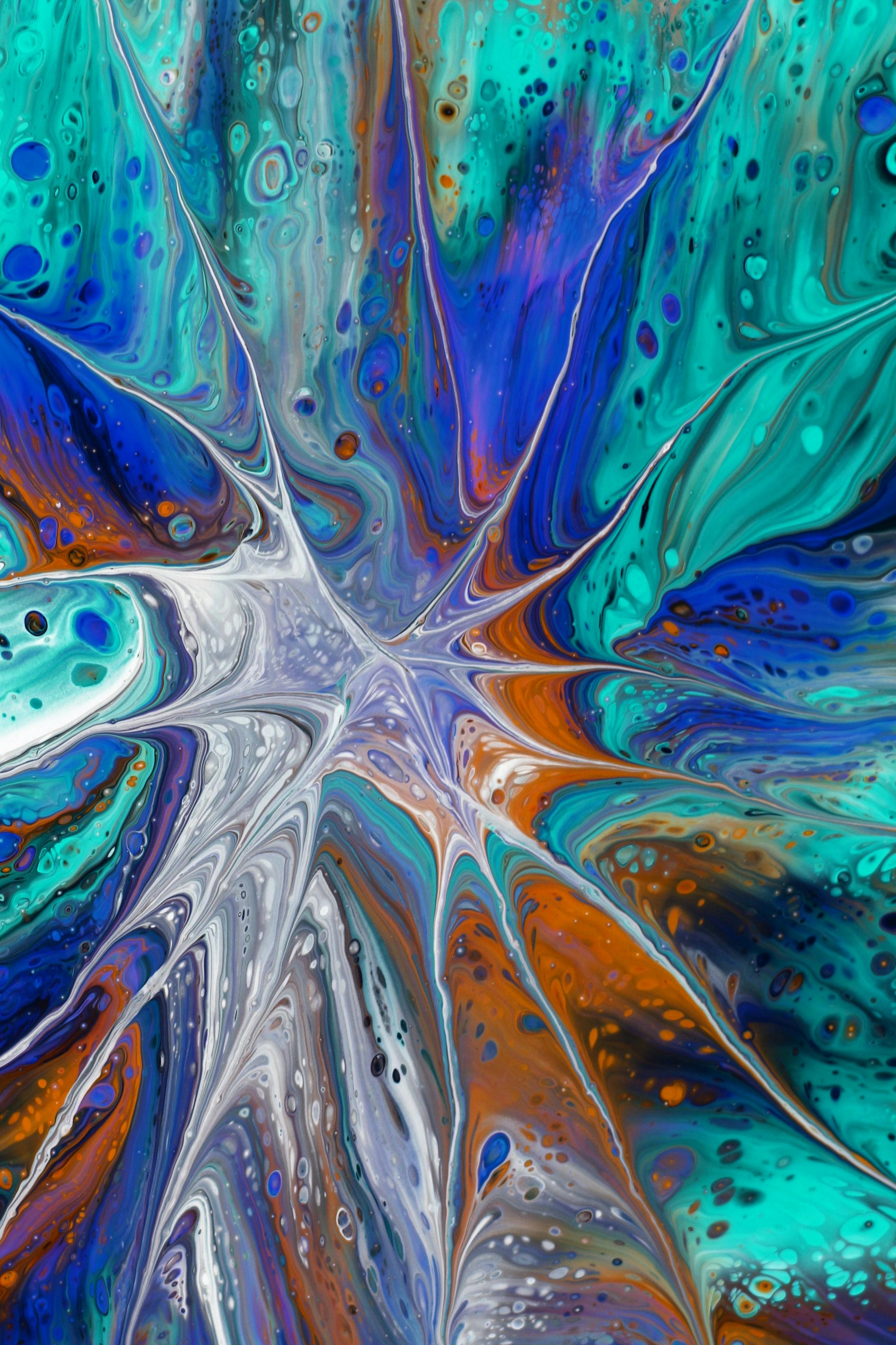 Blue Fluid Art Wallpapers - Top Free Blue Fluid Art Backgrounds ...