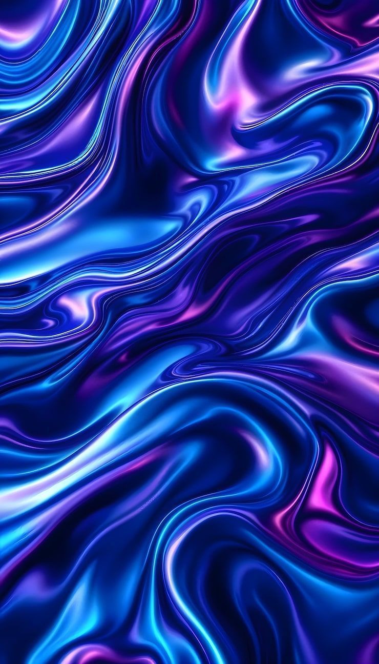 740x1295 Black purple liquid background Image