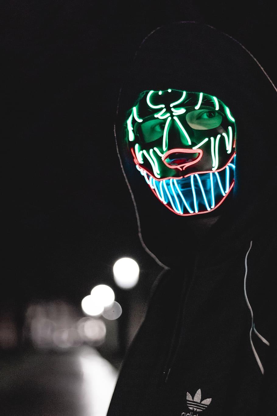 910x1365 Joker light mask 1080P, 2K, 4K, 5K HD wallpaper free download