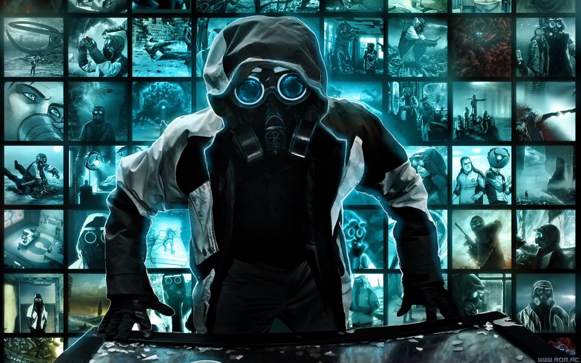 1920x1200 Anime character wearing mask, Romantically Apocalyptic, Vitaly S