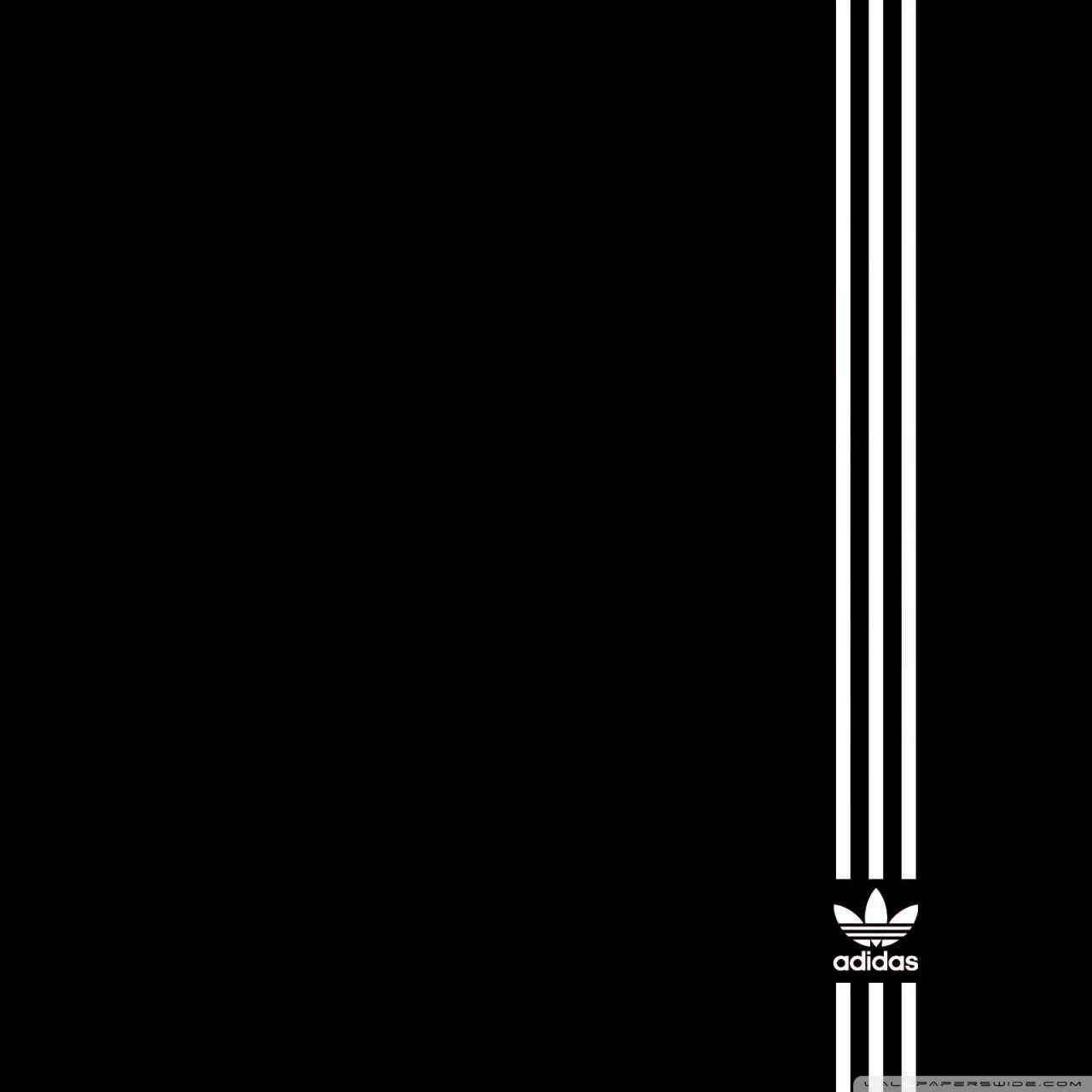 1280x1280 Free download Adidas Black Background 4K HD Desktop Wallpaper