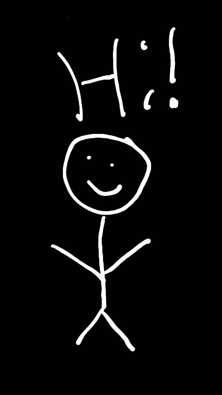 720x1280 Download Hi From A Stickman Wallpaper