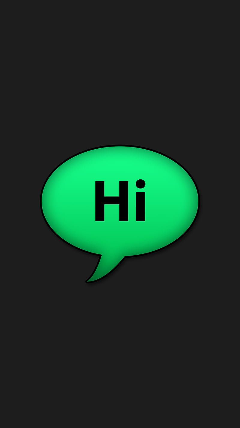 800x1422 HD hi word wallpaper