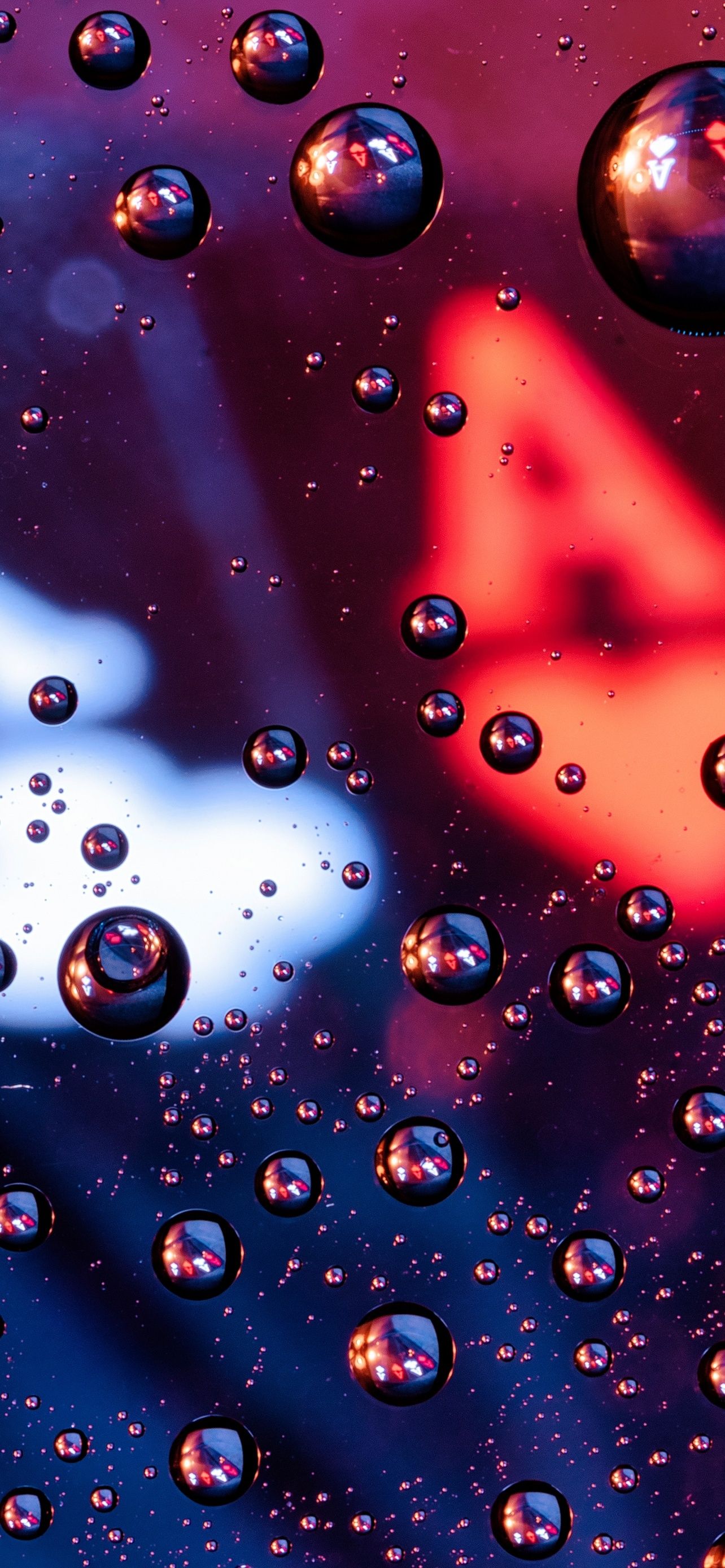 1284x2778 Water Droplets Neon Top Best Trending Desktop Wallpaper Background And For Apple IPhone And Google Android 4K 5K 6K HDR High Resolution High Definition