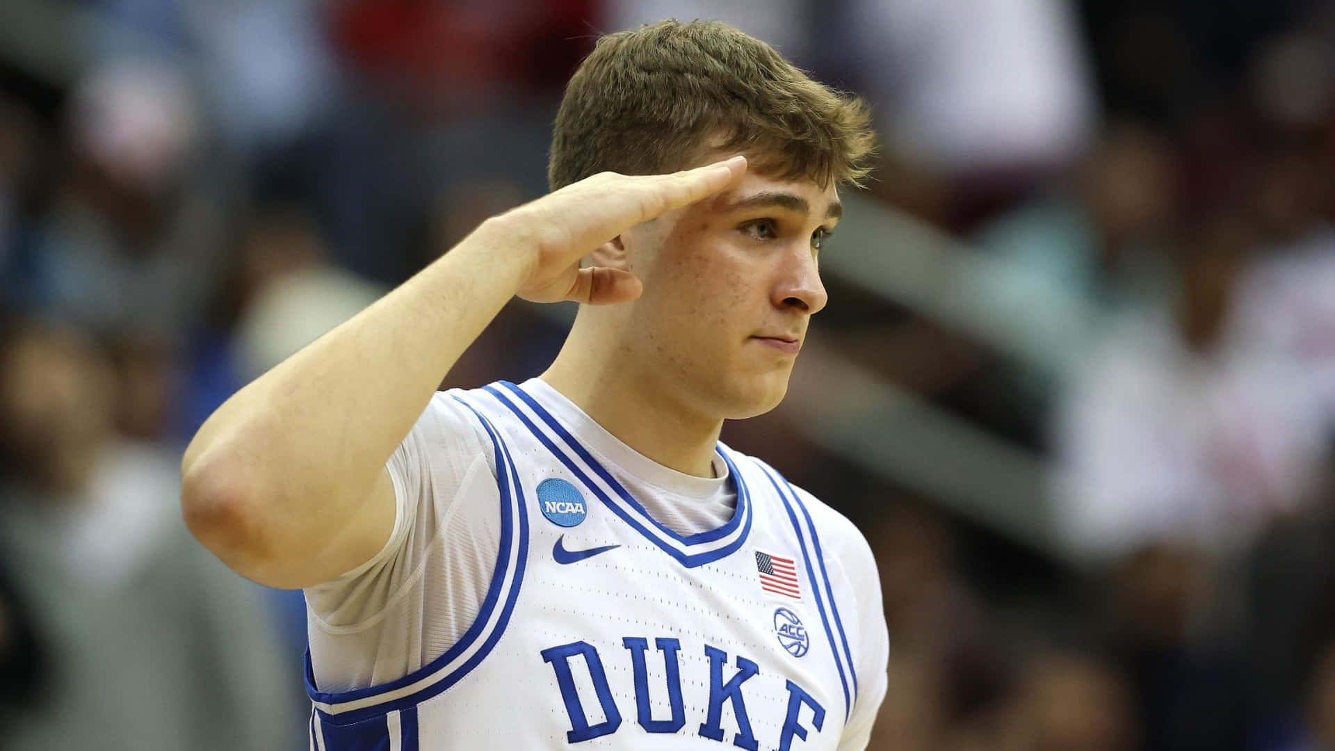 1920x1080 Download Cooper Flagg Duke Basketball Salute Wallpaper