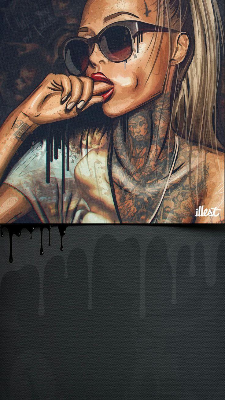736x1308 Dope Girl Wallpaper