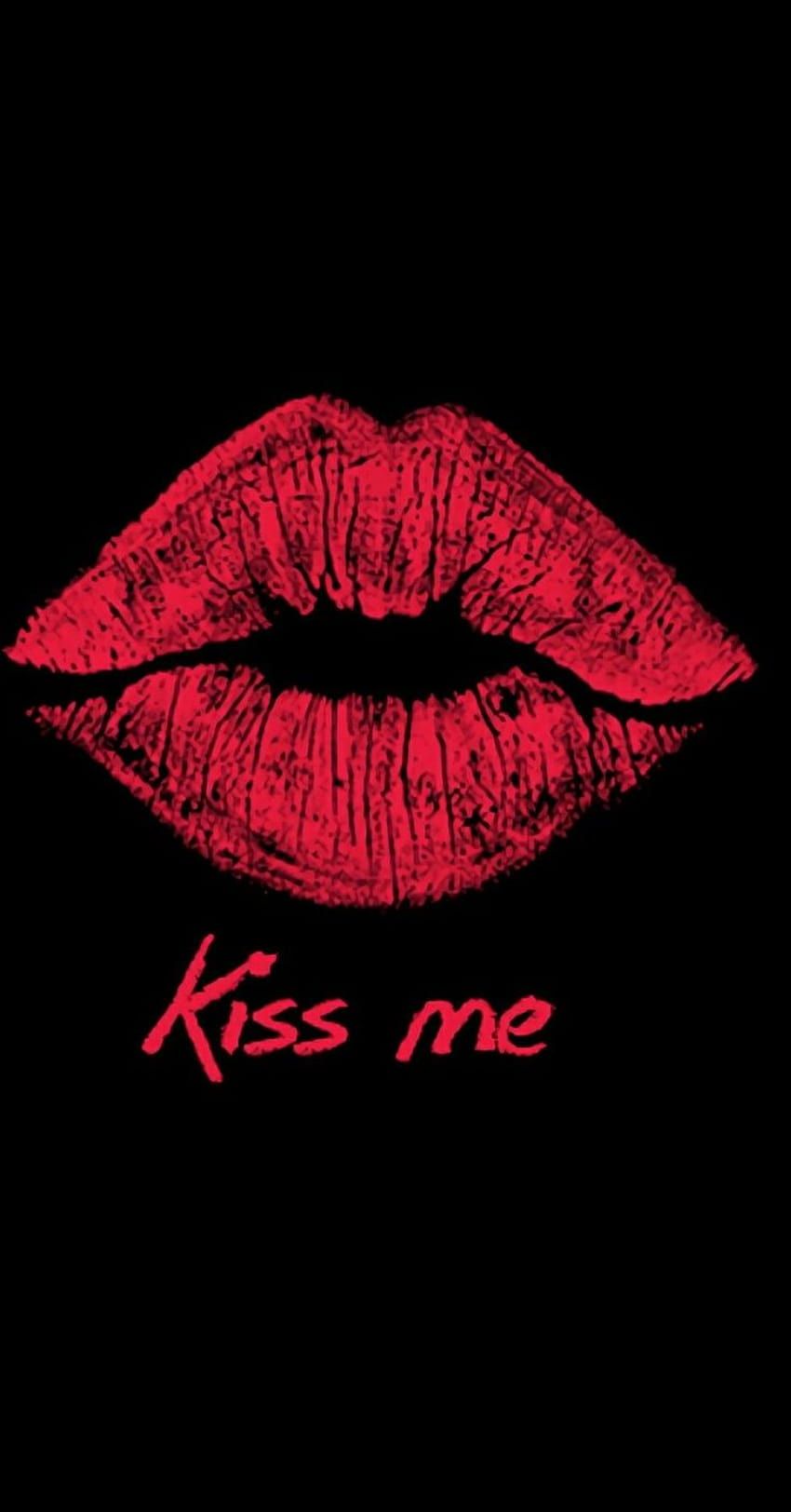850x1624 Bisous d'amour, mon chéri ., kiss mark HD phone wallpaper