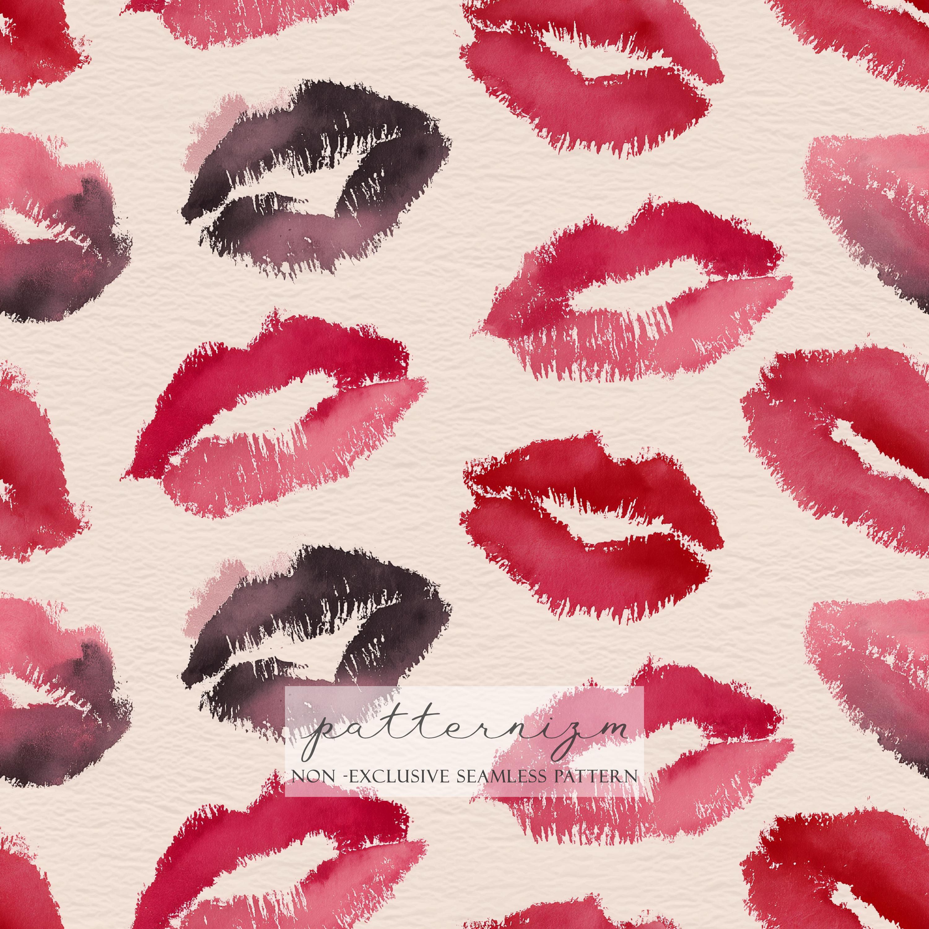 3000x3000 Lip Kisses Fabric