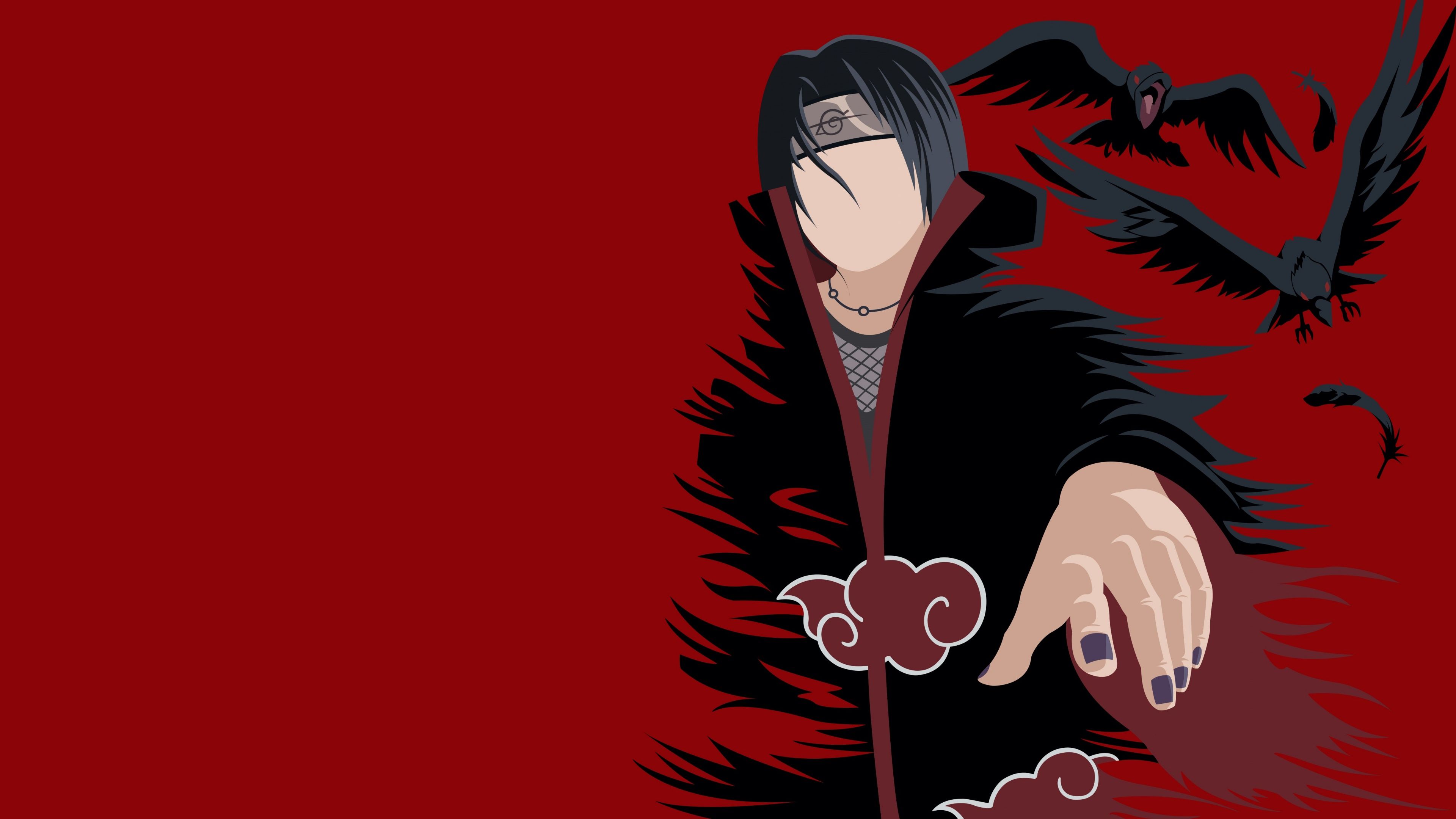 3840x2160 Itachi Uchiha Wallpaper 4K, 5K, Naruto, Minimal art