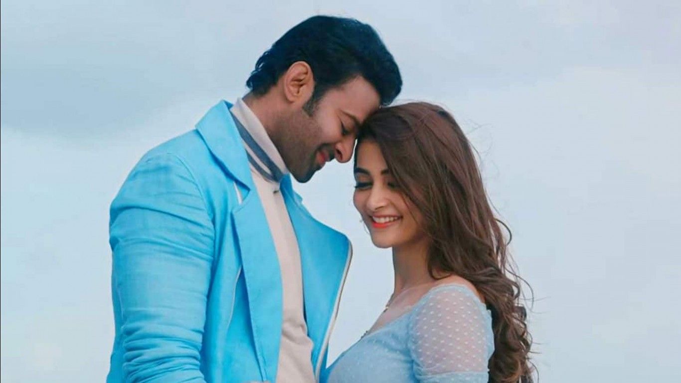 1366x768 Prabhas Pooja Hegde Bhagyashree Sasha Chettri Riddhi Kumar Jagapathi Babu HD Radhe Shyam Wallpaper