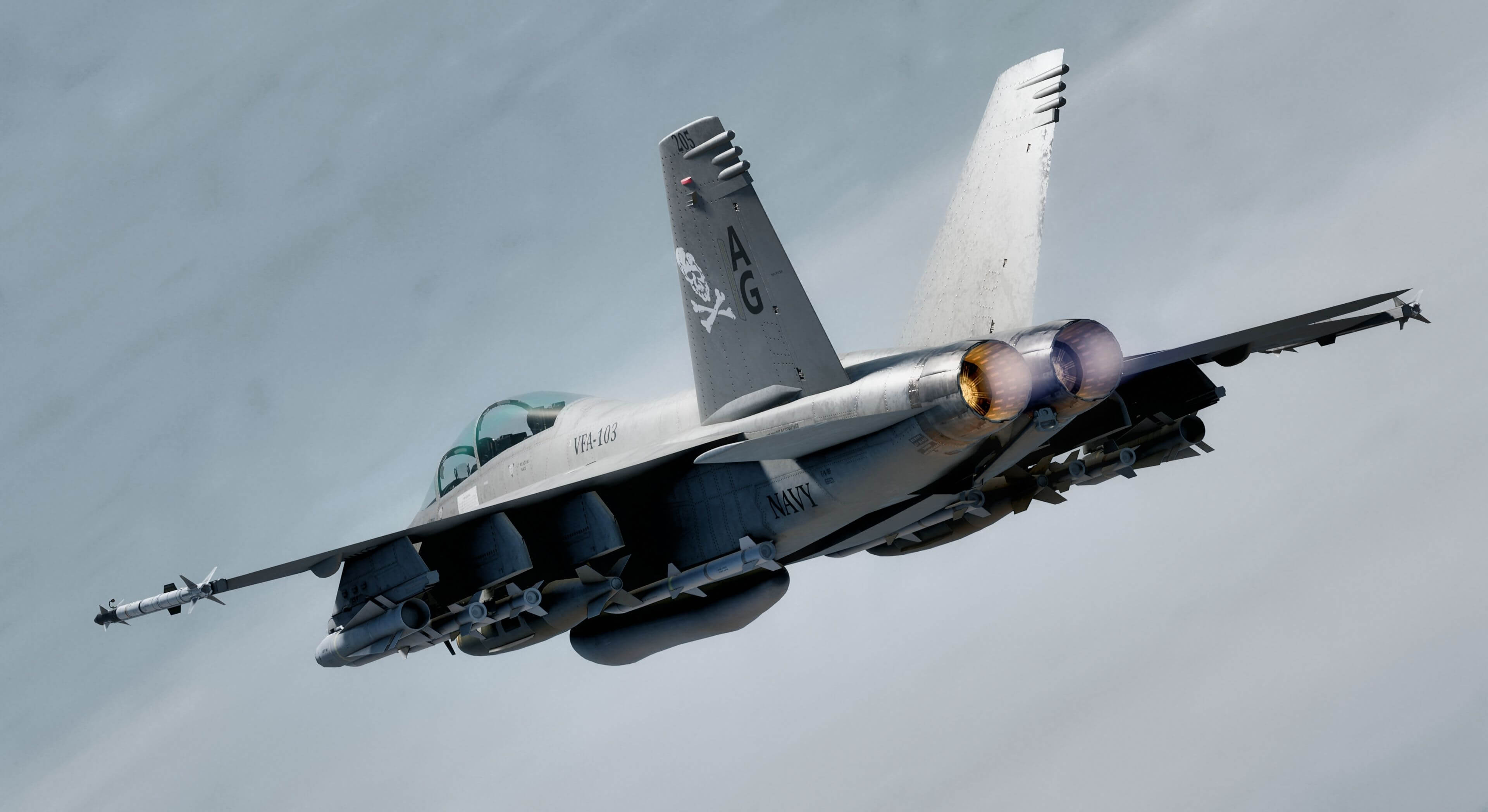 3840x2096 F18F Super Hornet Rigged With Cockpit Changeable Decal Text 3D Model By Sirios 3D