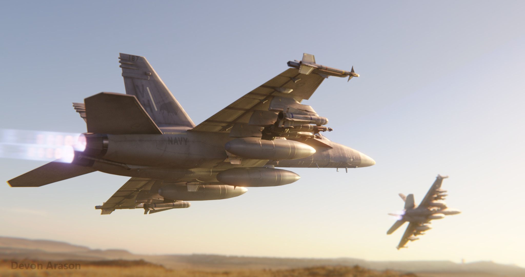 2048x1080 Devon Arason 18 Super Hornet