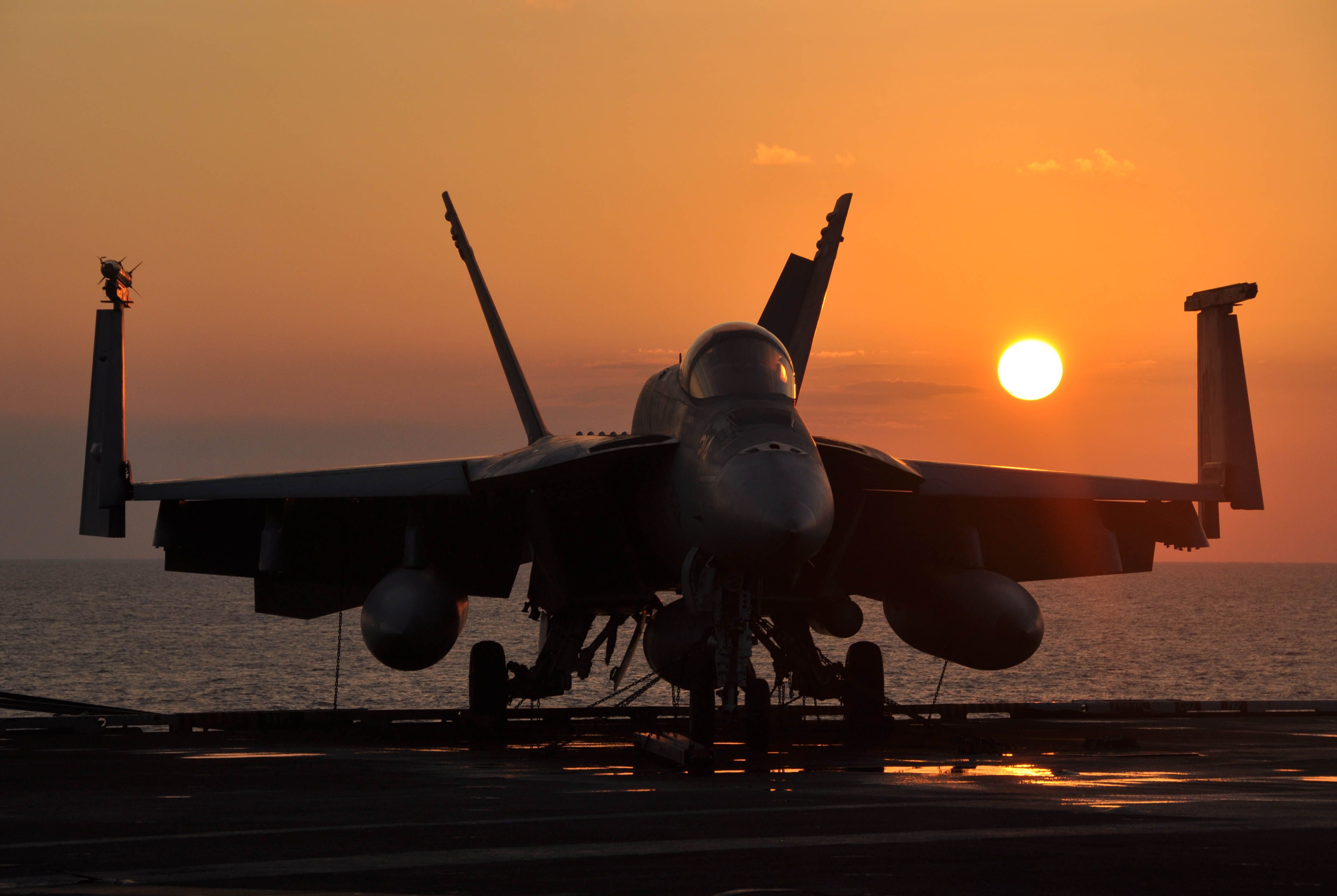 4124x2765 Wallpaper The Sun, Sunset, Deck, Attack, American, Fighter Bomber, Deck, Boeing F A 18E F Super Hornet For Mobile And Desktop, Section авиация, Resolution 4124x2765