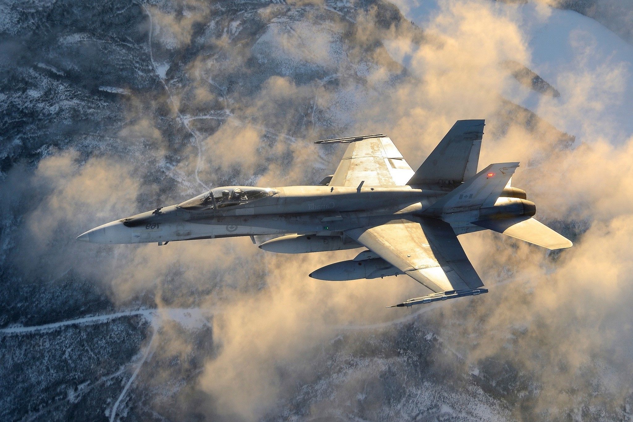 2048x1365 jet Fighter, Sky, Landscape, McDonnell Douglas F A 18 Hornet Wallpaper HD / Desktop and Mobile Background