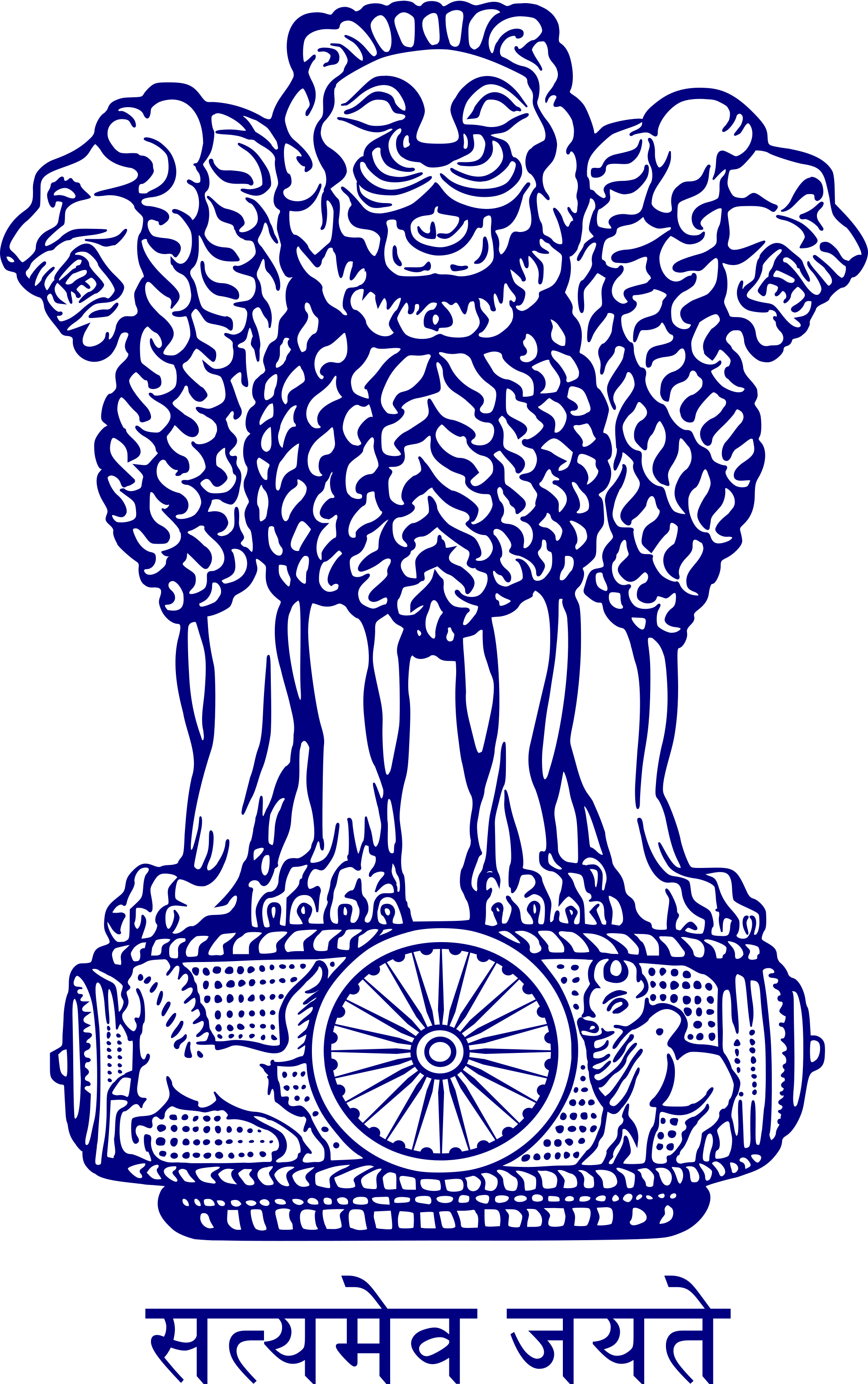 1920x3060 Emblem of India (navy blue).svg