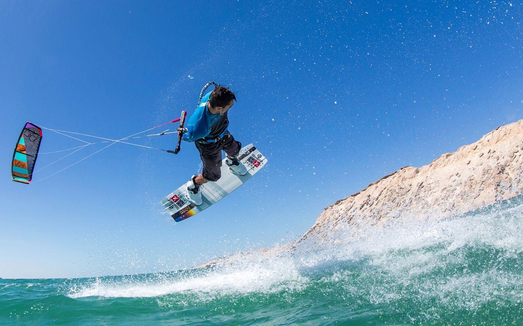 1680x1050 Free download Kiteboarding Wallpaper and Background Image