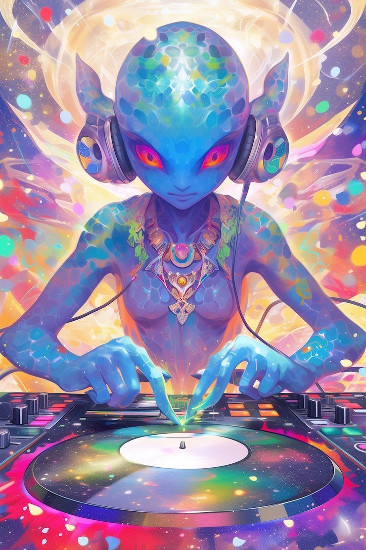 740x1110 Psychedelic mind trip Image
