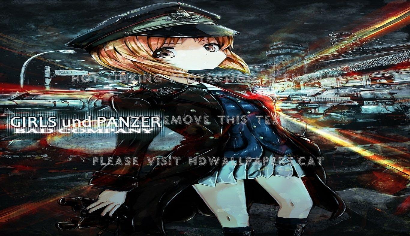1366x786 girls und panzer bad company military anime