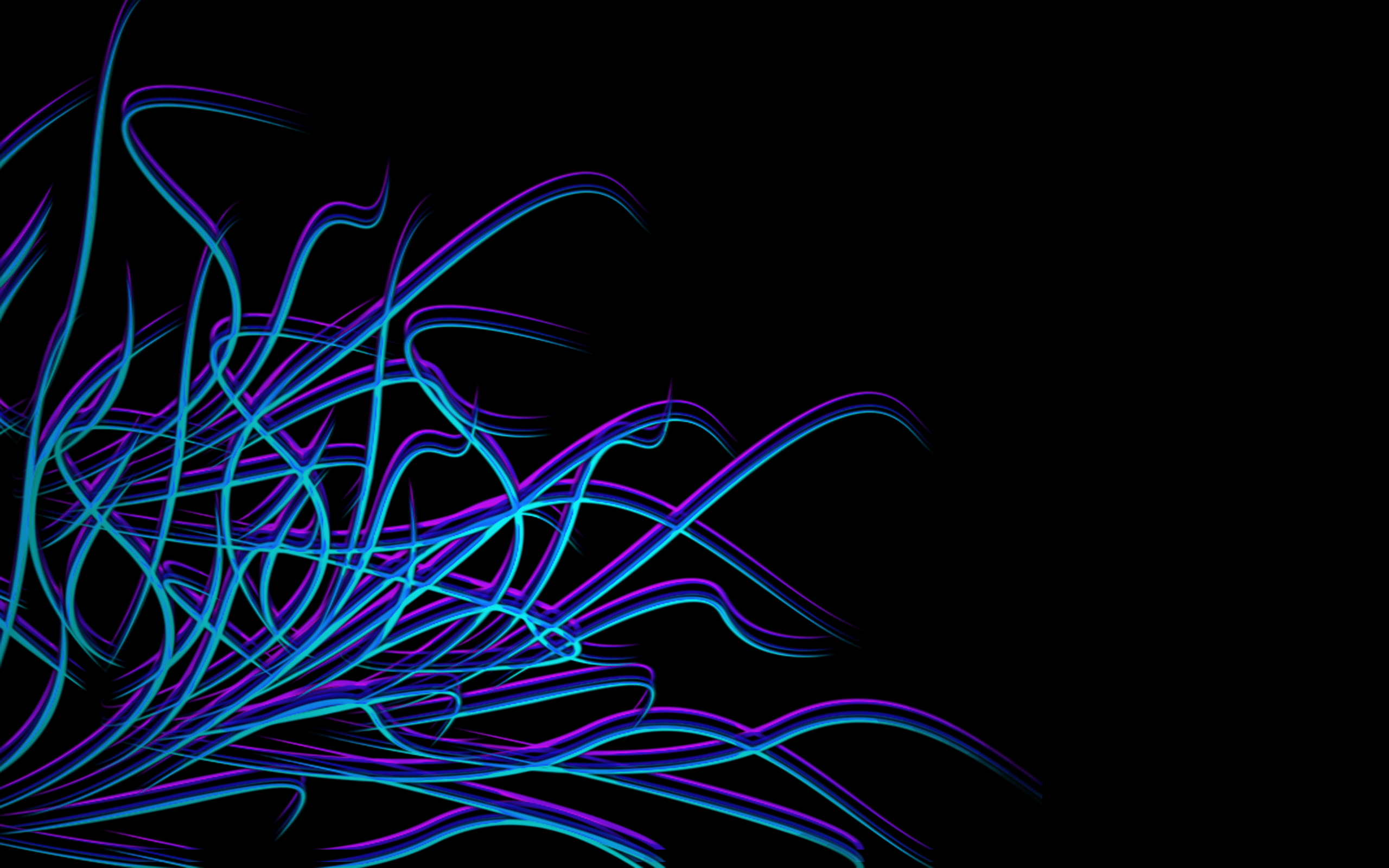 2560x1600 Black and Neon Color Wallpaper