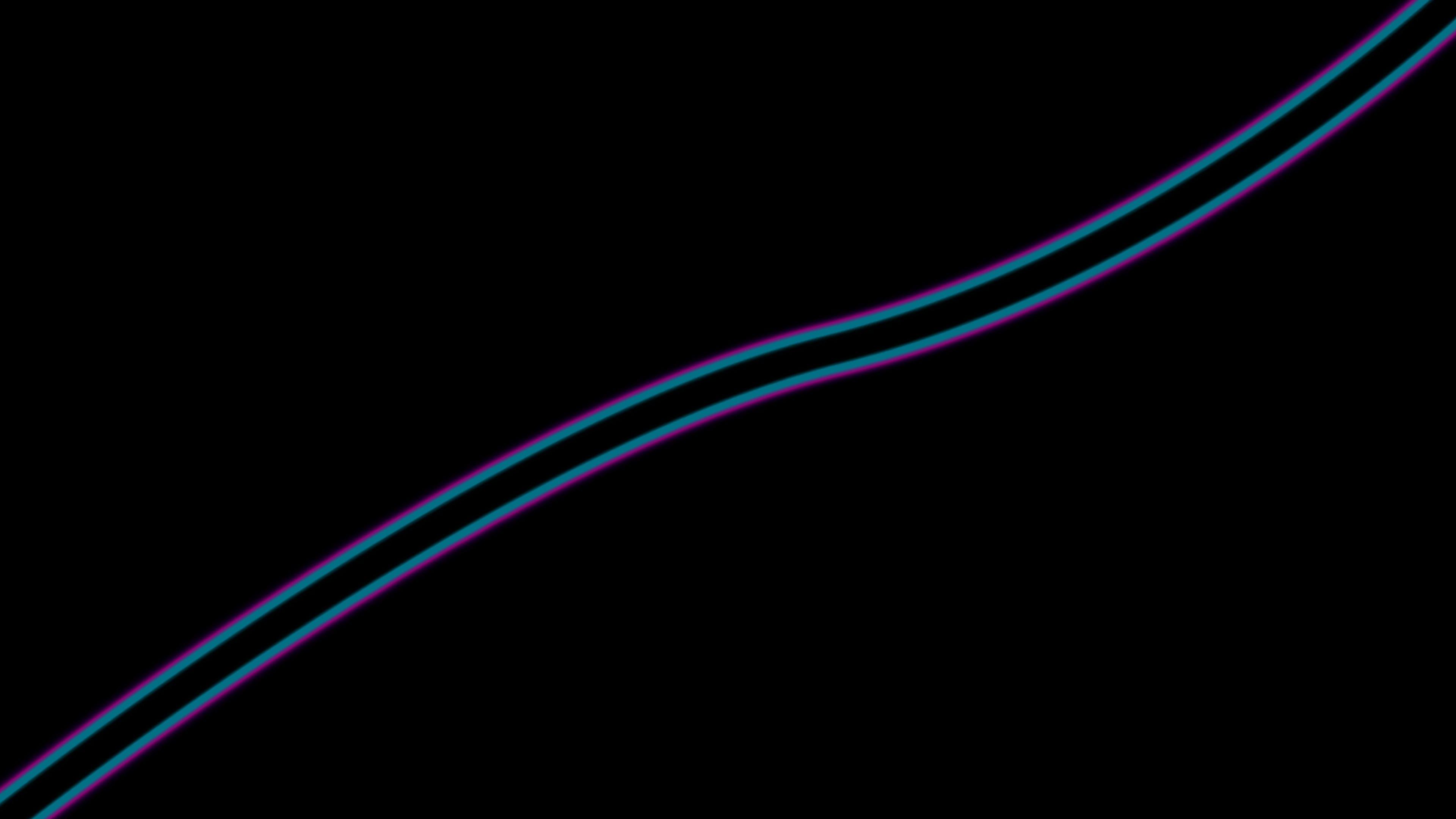 3840x2160 Black Neon Lights Wallpaper, HD Abstract 4K Wallpaper, Image