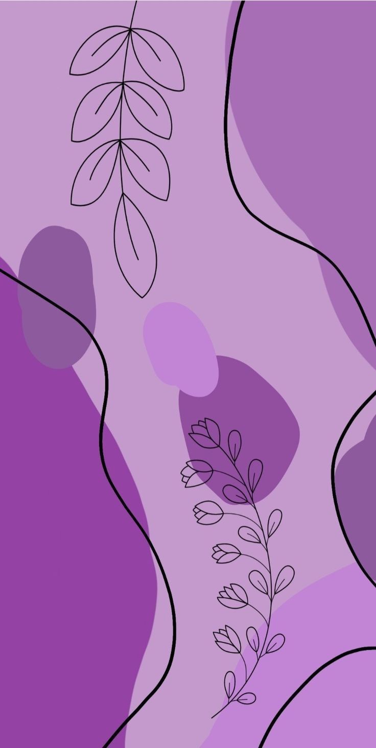 736x1464 Purple Aesthetic Wallpaper for Your Phone