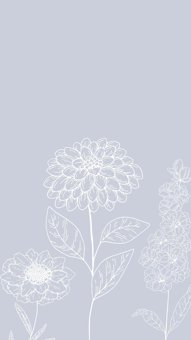 736x1308 Spring Minimalist Purple Wallpaper