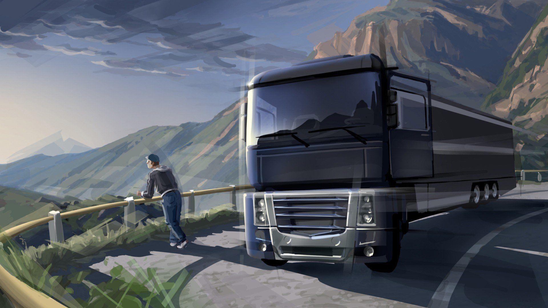 1920x1080 euro truck simulator, SCS Software, Trucks HD Wallpaper / Desktop