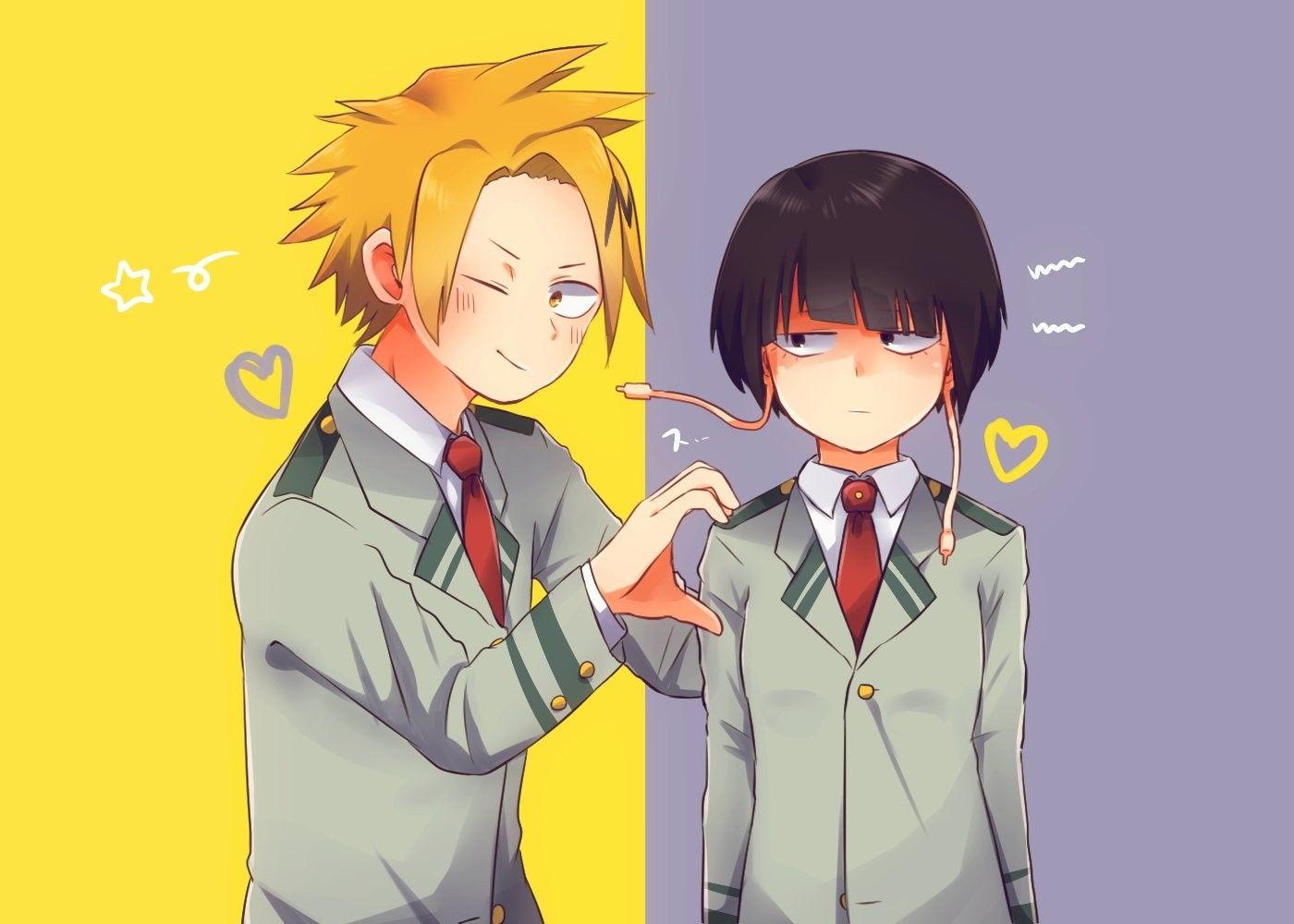 1400x1000 Denki Kaminari X Kyōka Jirō Wallpaper