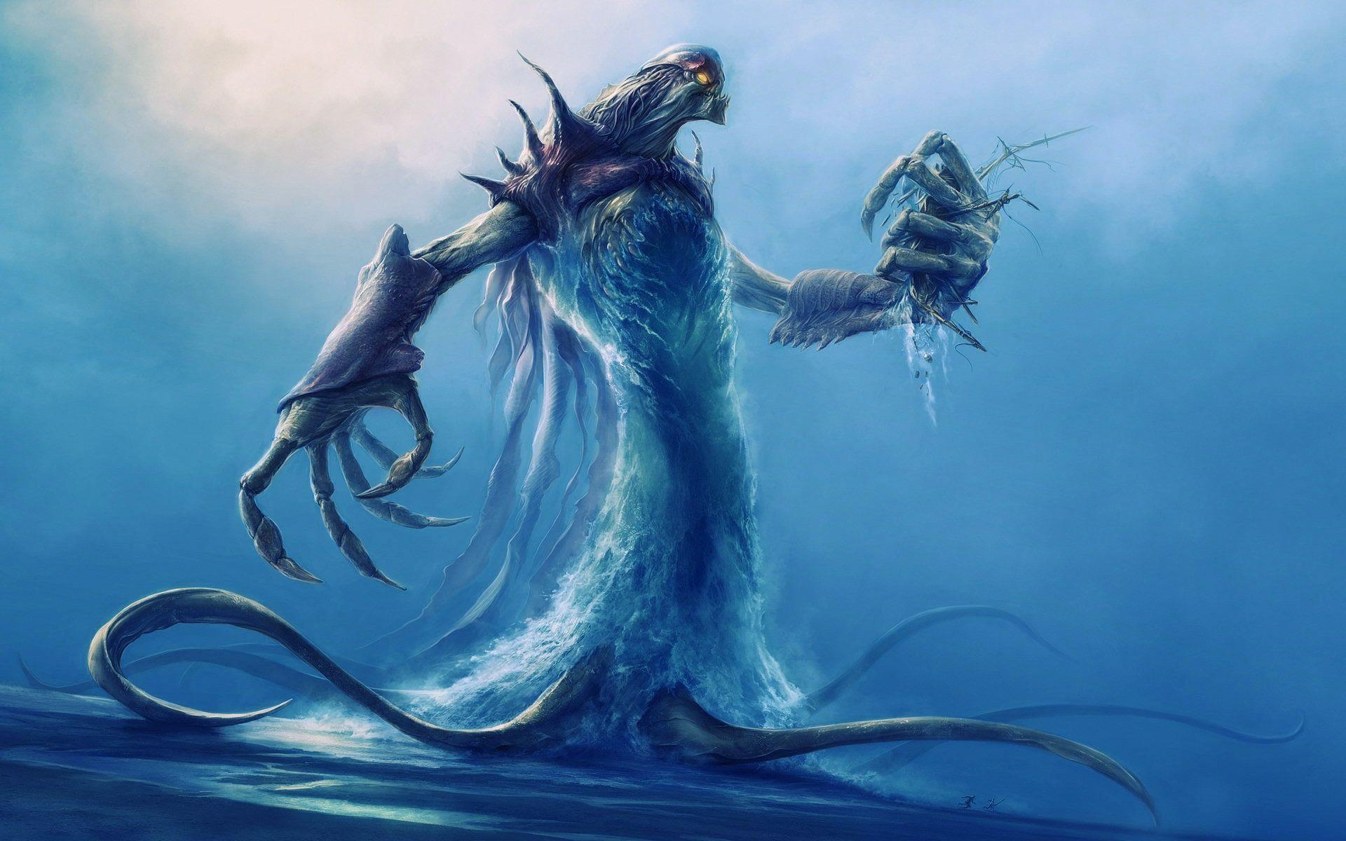 1920x1200 3D Sea Creature Wallpaper. Awesome 3D Wallpaper, 3D Wallpaper and Amazing 3D Wallpaper