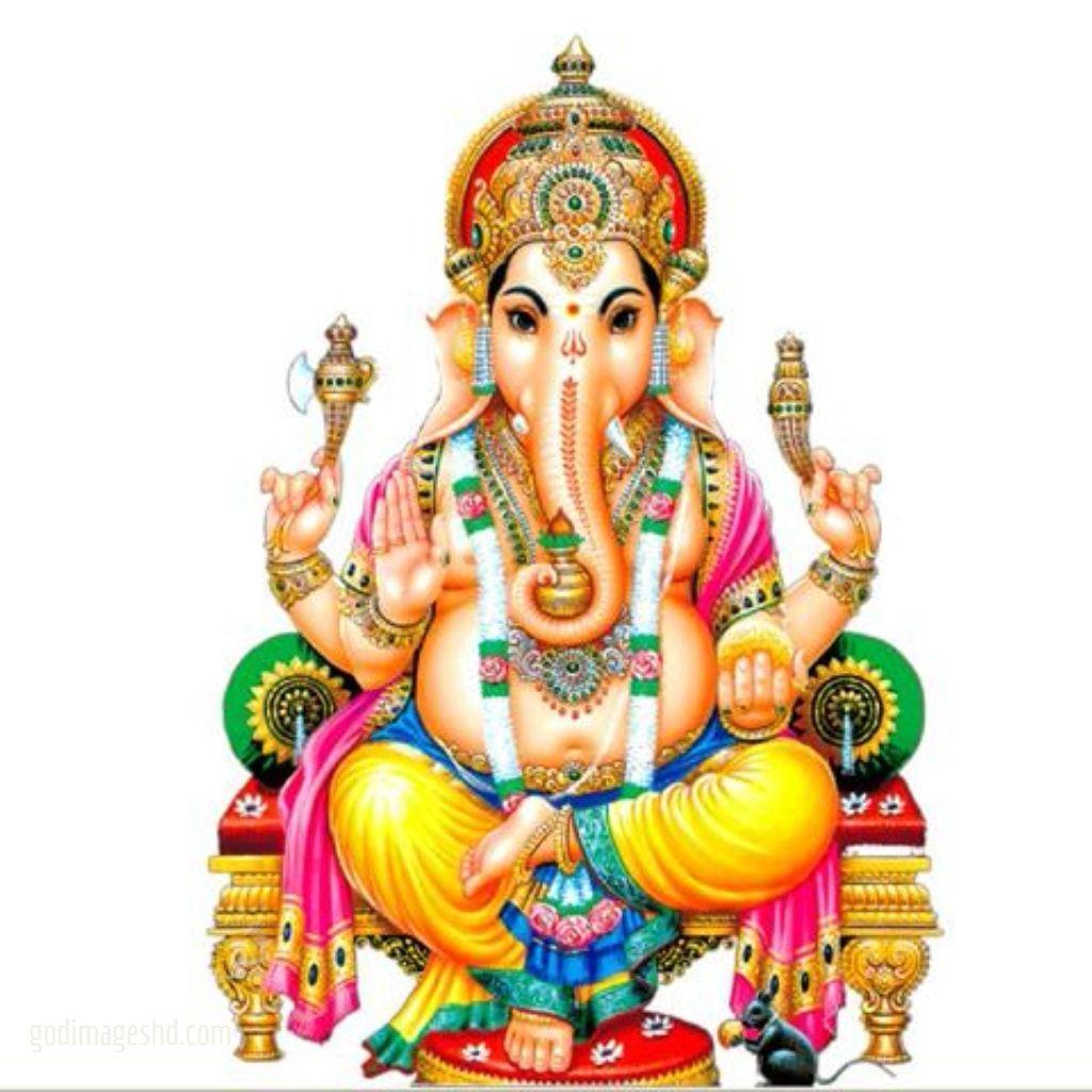 1024x1024 Ganesh HD Mobile Wallpaper