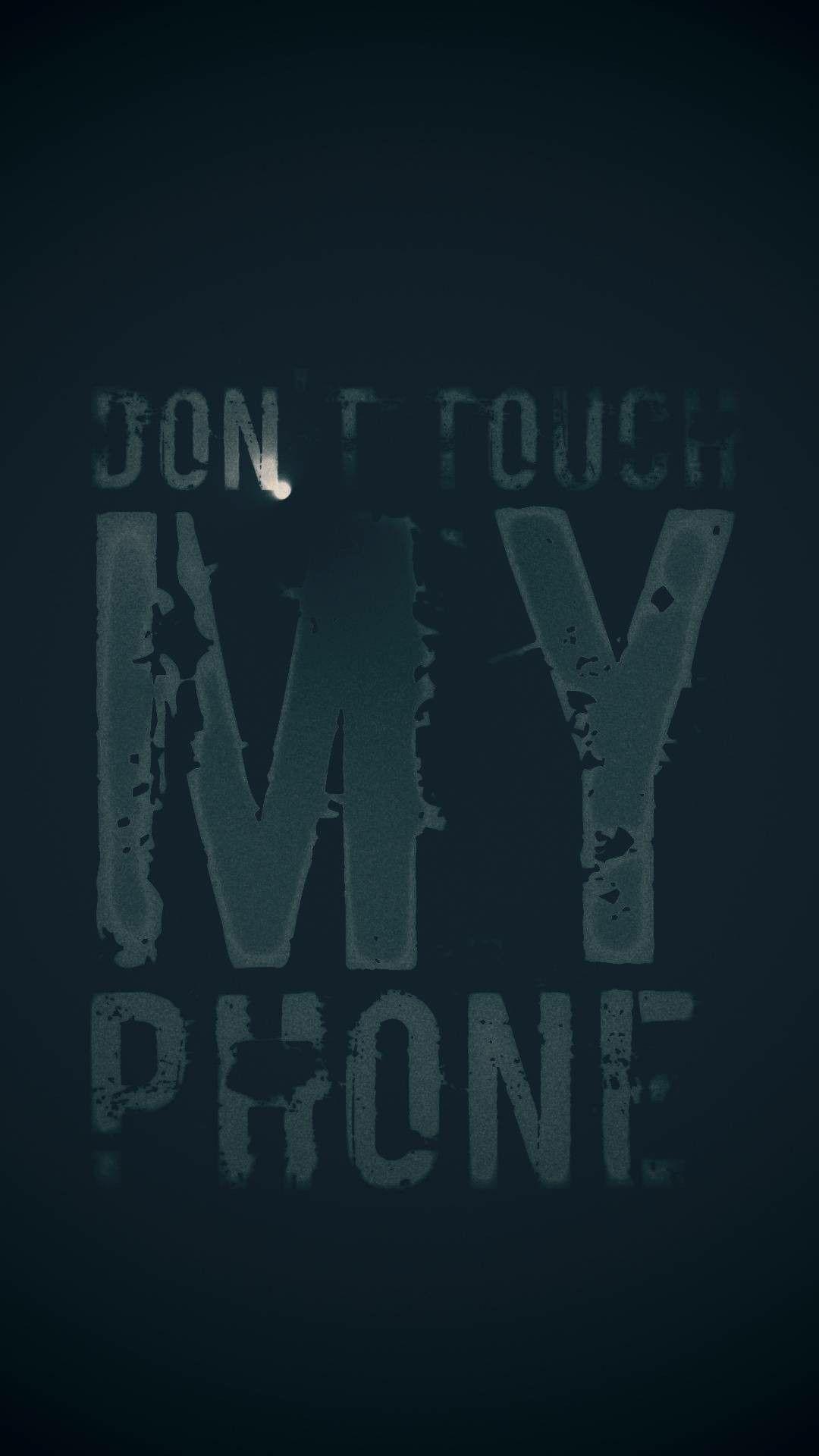 Download Don't Touch My Phone Circle Print Wallpaper | Wallpapers.com
