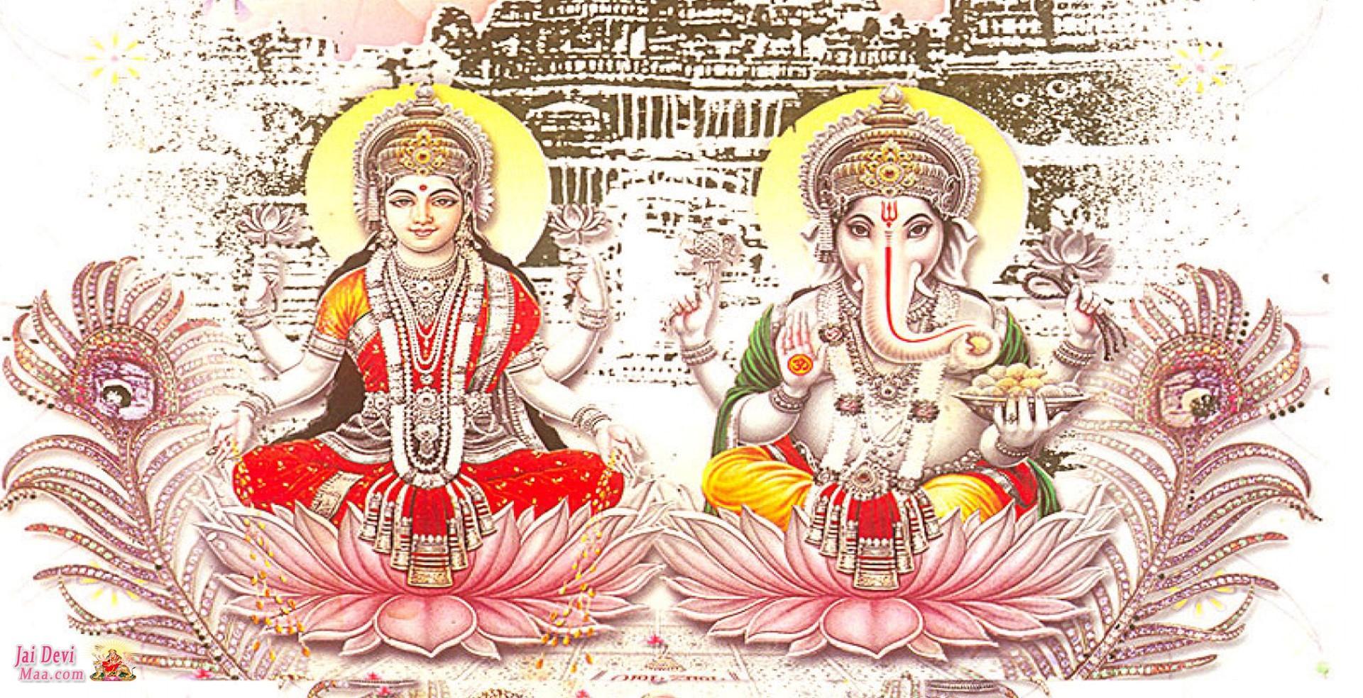 1920x984 God Mahalakshmi HD Wallpaper Ganesh HD