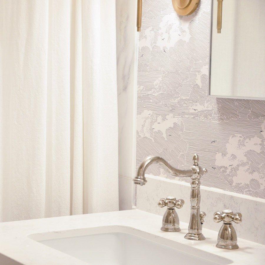 900x900 Bathroom Remodel Update: DIY Wallpaper