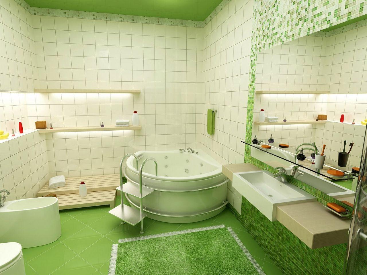 1280x960 Download wallpaper 1280x960 bathroom, tile, style, plumbing