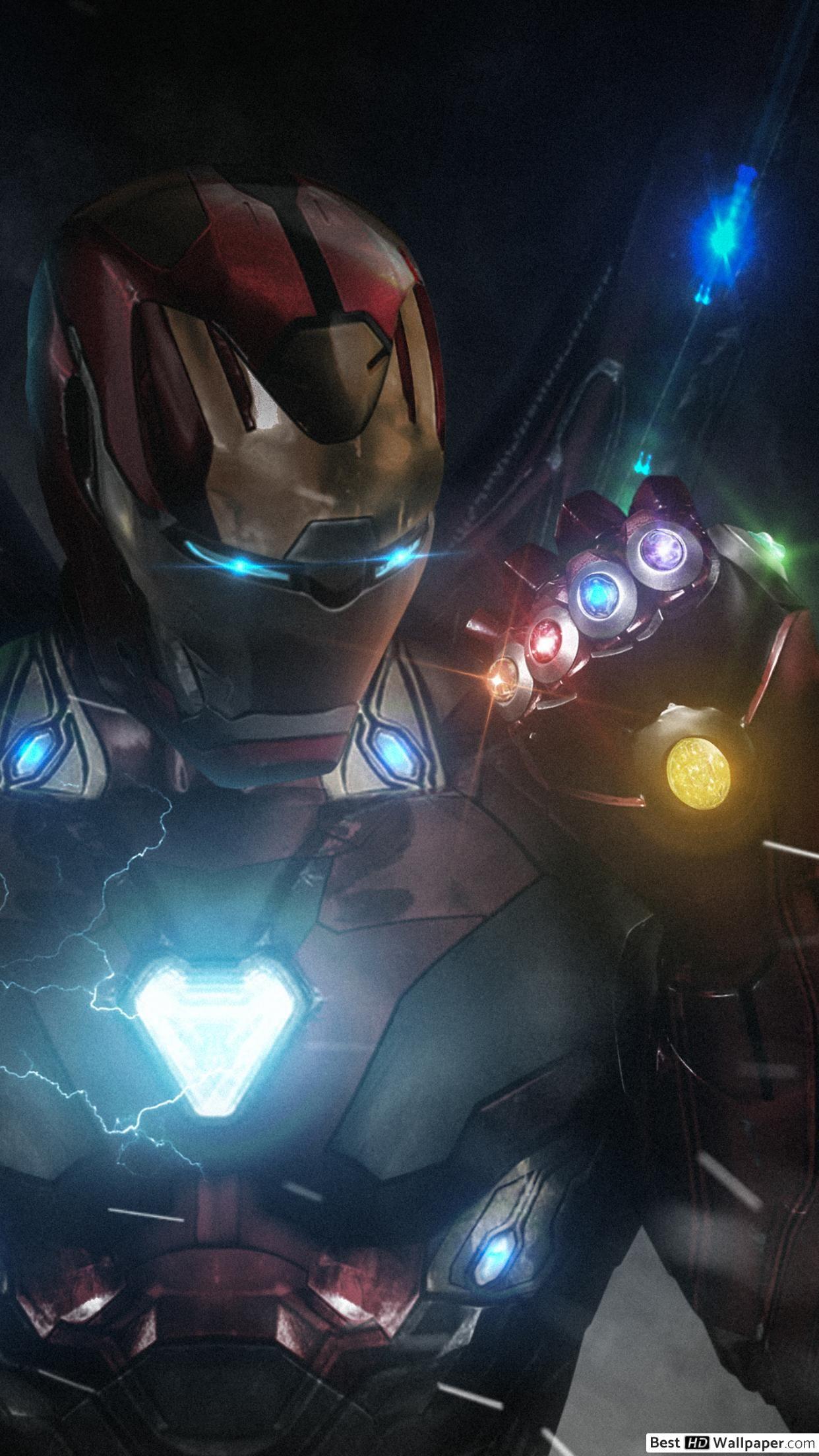 1242x2208 Avengers: Endgame with infinity gauntlet HD wallpaper