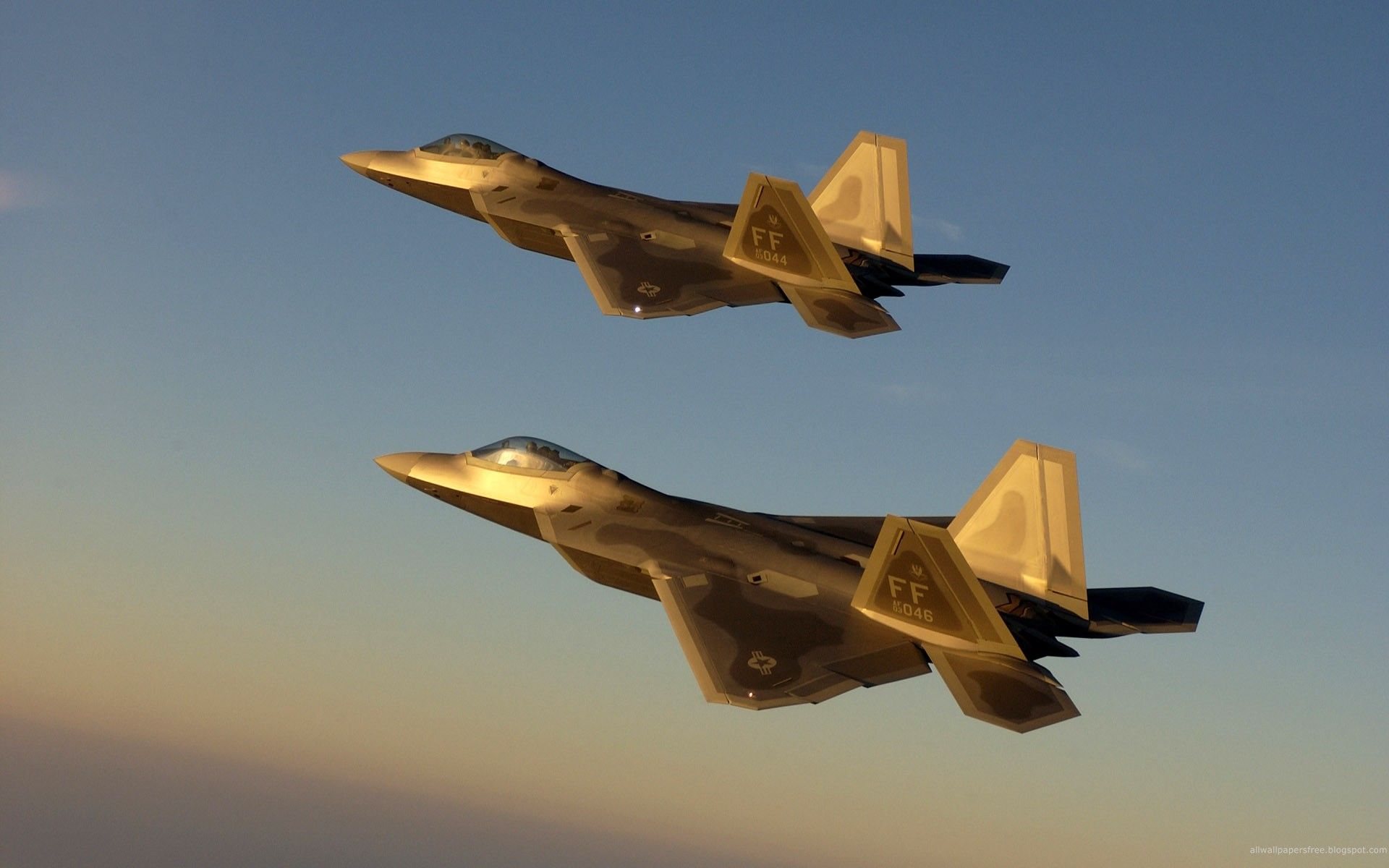 1920x1200 Golden Jet Fighter Planes Wallpaper