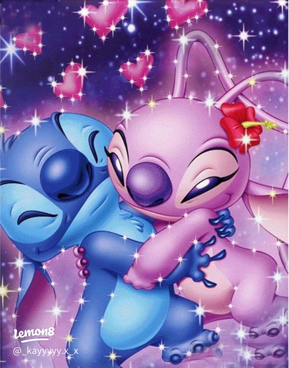 945x1200 Adorable Stitch & Angel HD Wallpaper: Cute Background for Your Device